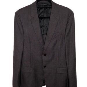 Prada Made in Italy 100% Wool Blazer Brown-Gray Blazer US Size 36R / Italian 46R